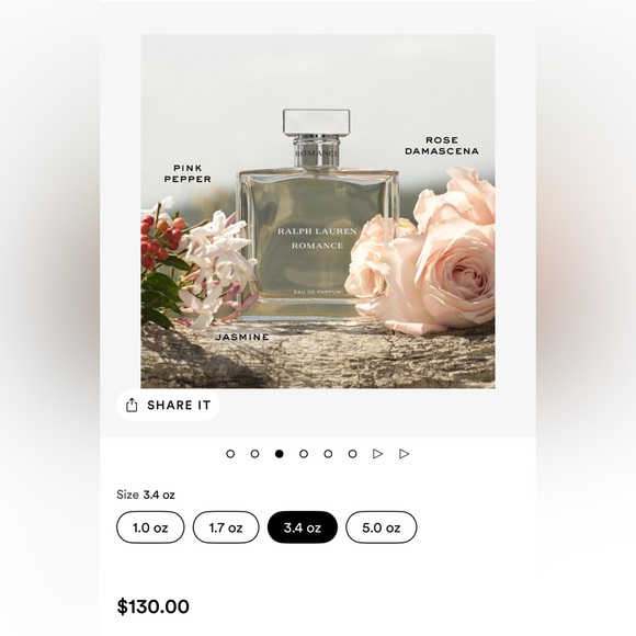 NWT Ralph Lauren Romance Eau De Parfum 3.4oz - Picture 5 of 5